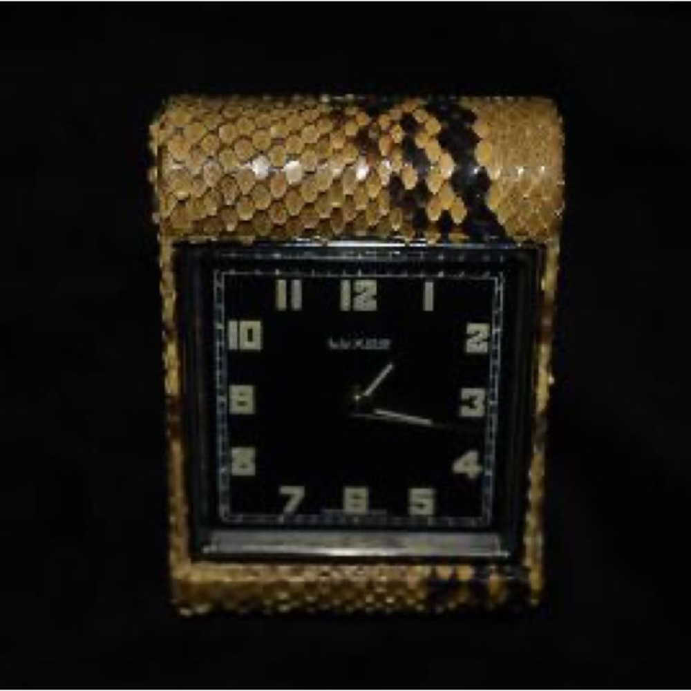 Luxor swiss made mechanical travel clock